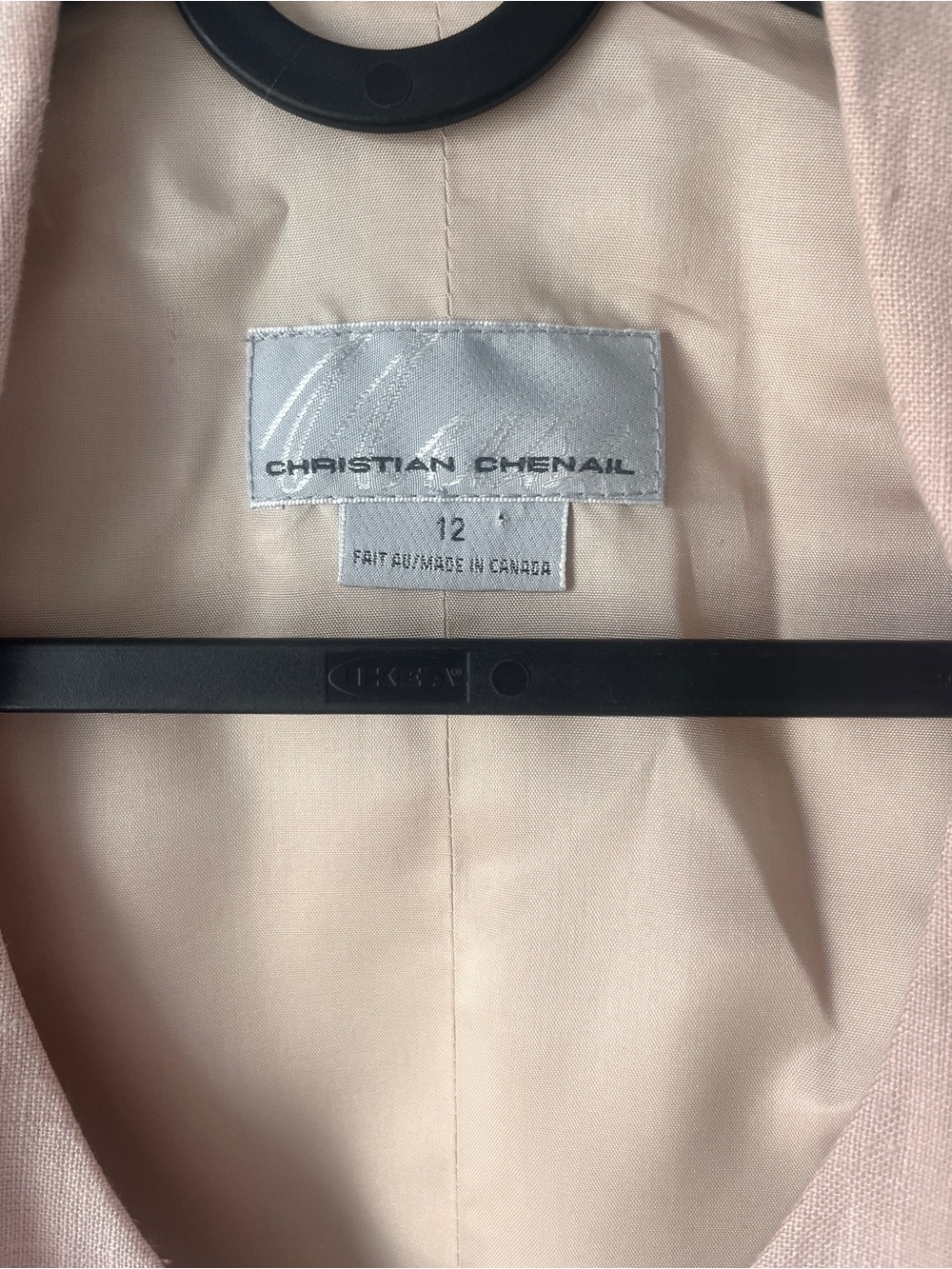 Linen Vest | Satin Back | Sz 12 | Neutral | Tailored - Picture 6 of 8